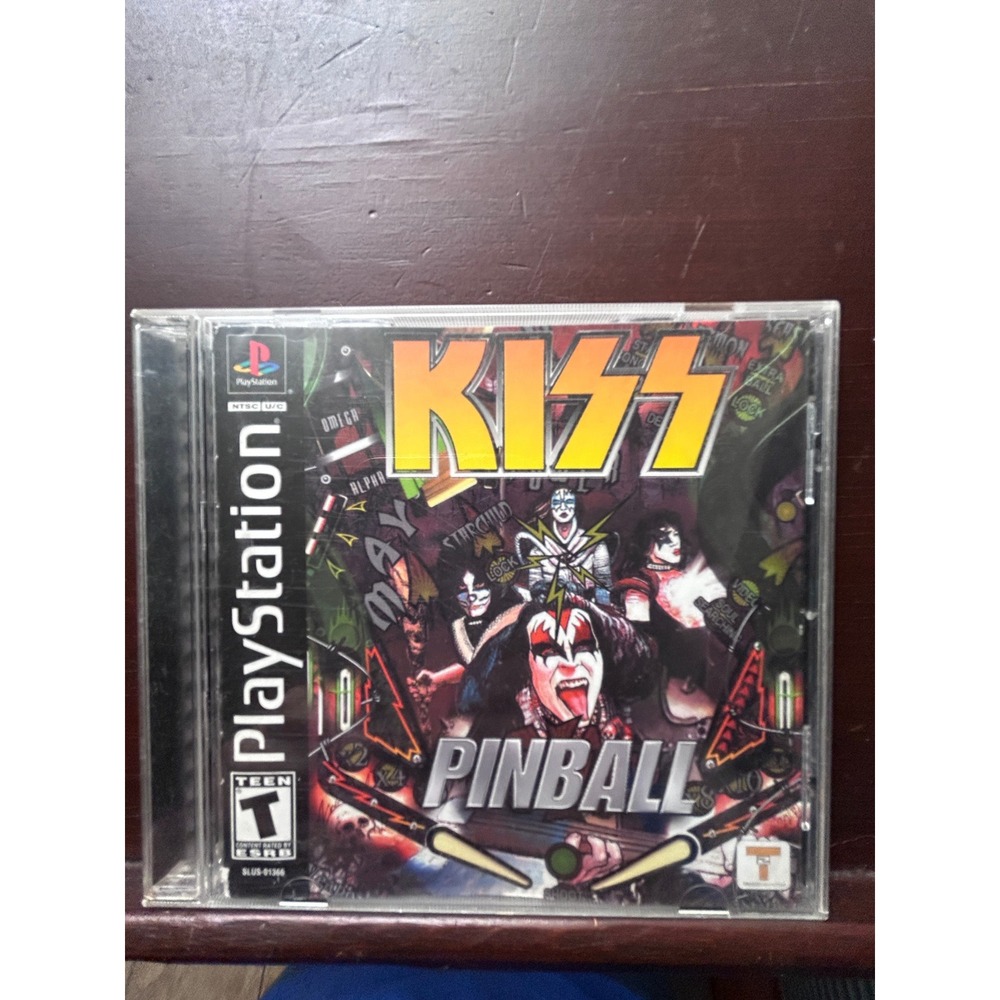 KISS Pinball Sony PlayStation PS1 2001 Retro Arcade Game SLUS-01366 Complete